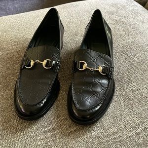 Worn and refurbished Gucci loafers, they look brand new!